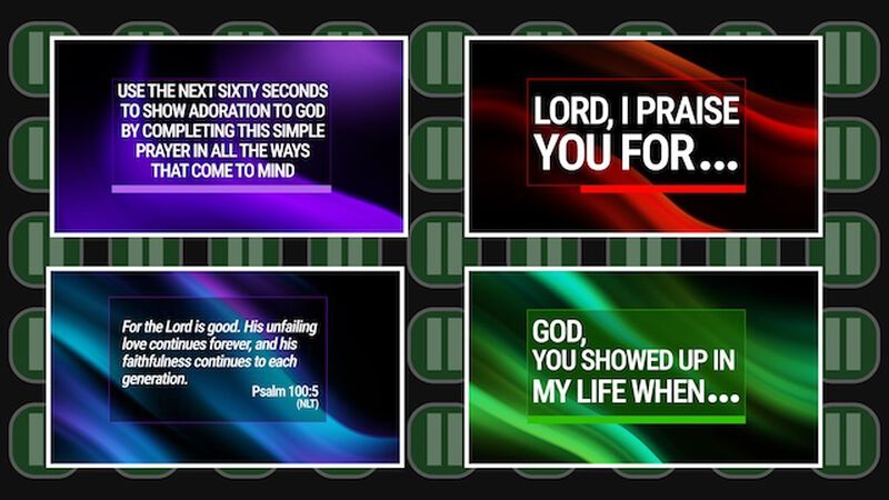 Prayer Pauses Interactive Video: Adoration Set